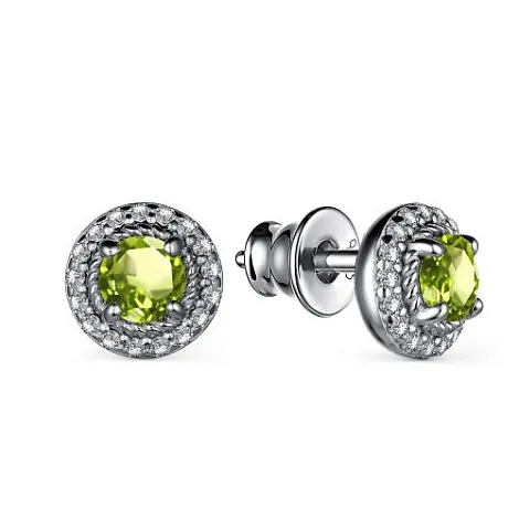 Серьги с английским замком из серебра
