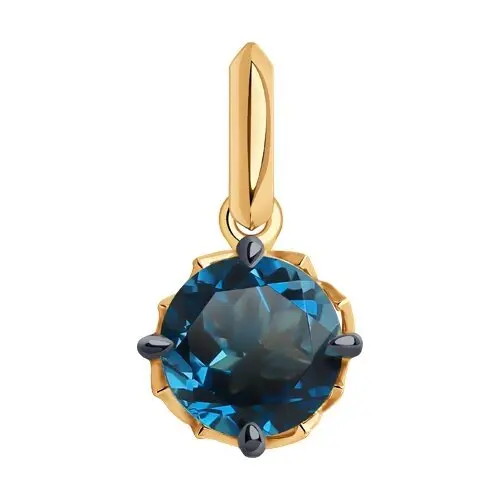 Подвеска декоративная из красного золота