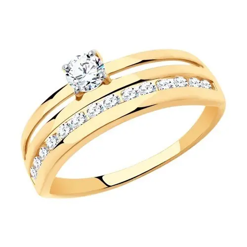 Кольцо декоративное из красного золота