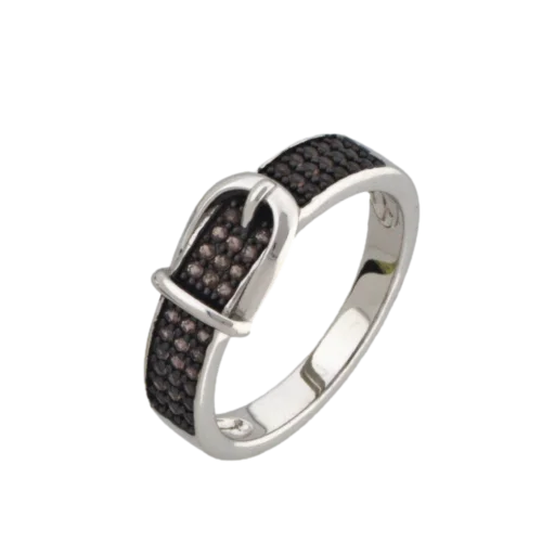 Кольцо декоративное из серебра