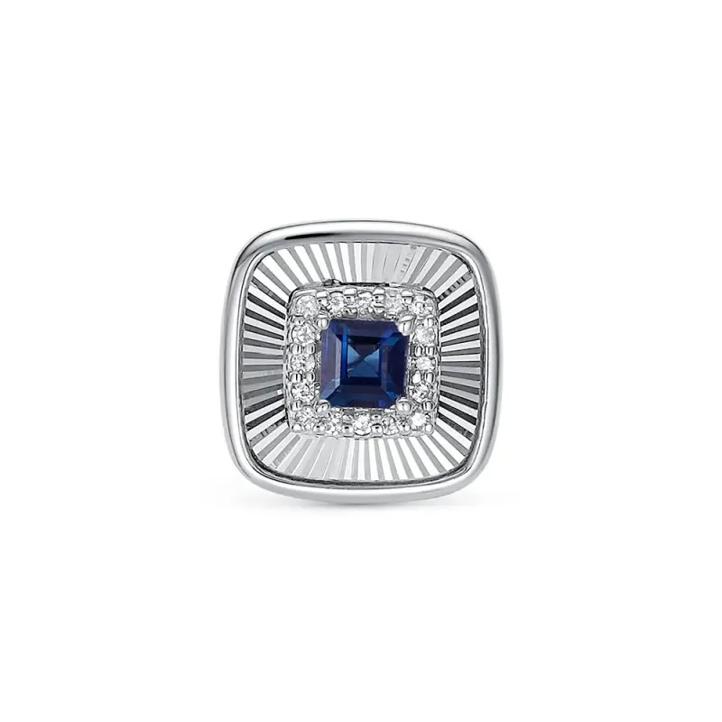 Подвеска бегунок из белого золота