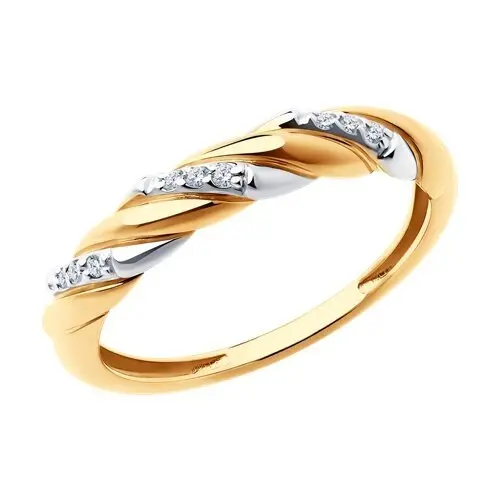 Кольцо декоративное из красного золота