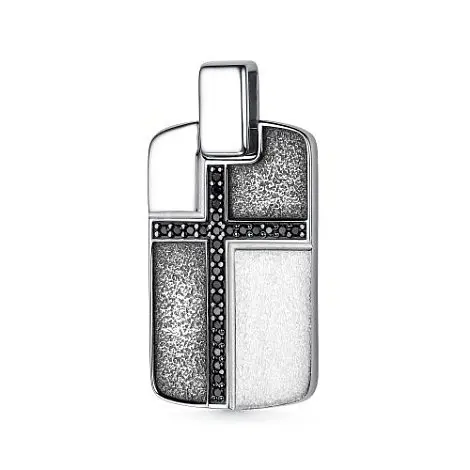 Подвеска мужская из серебра