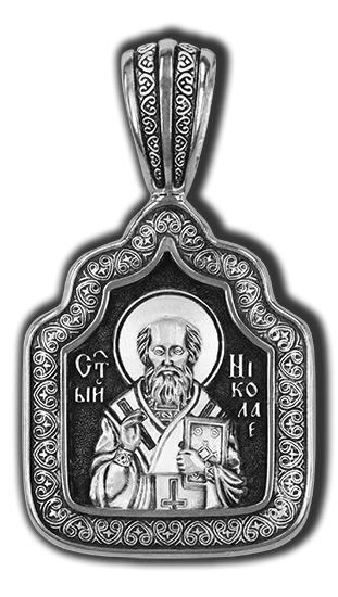 Подвеска икона из серебра