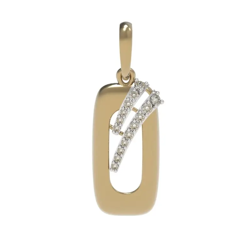 Подвеска декоративная из белого золота