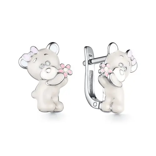 Серьги детские из серебра
