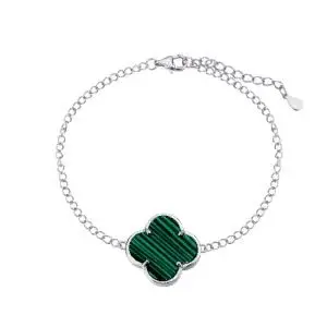 Браслет декоративный из серебра вид 1