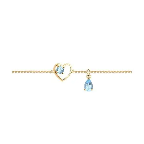 Браслет декоративный из красного золота