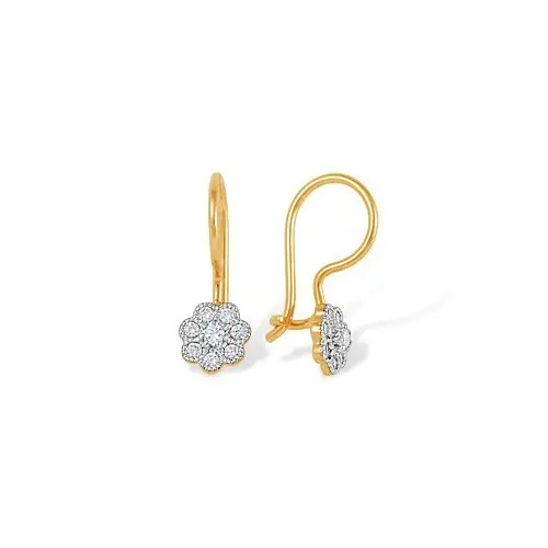 Серьги детские из красного золота