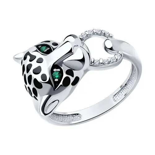 Кольцо декоративное из серебра