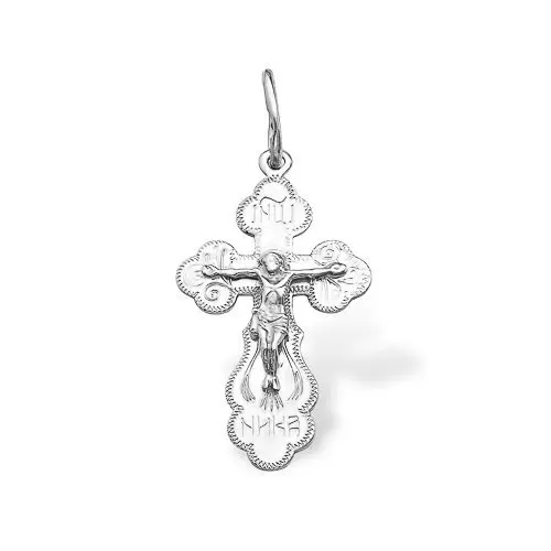 Подвеска крест из серебра