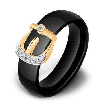 Кольцо декоративное из красного золота