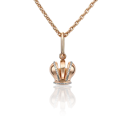 Подвеска декоративная из комбинированного золота