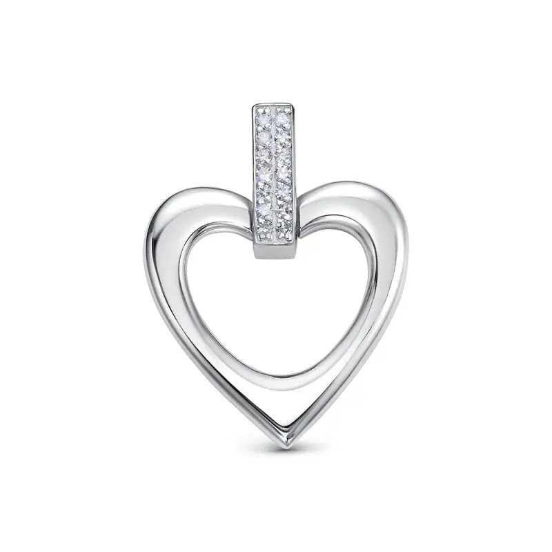 Подвеска декоративная из белого золота