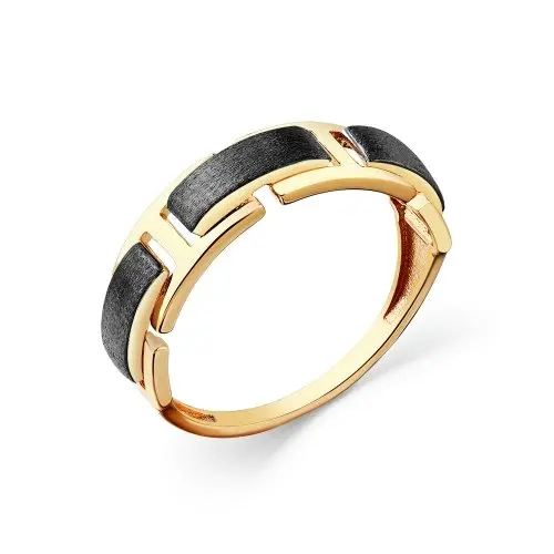 Кольцо декоративное из красного золота