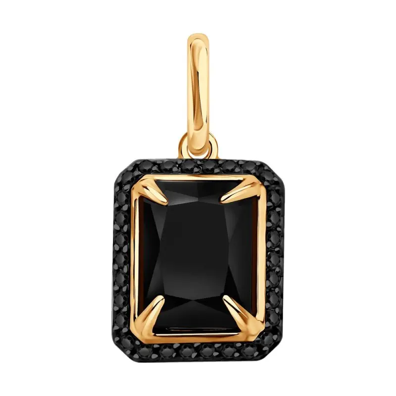 Подвеска декоративная из красного золота