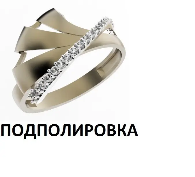 Кольцо декоративное из красного золота