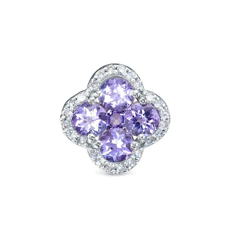 Подвеска бегунок из белого золота