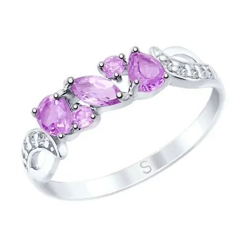 Кольцо декоративное из серебра