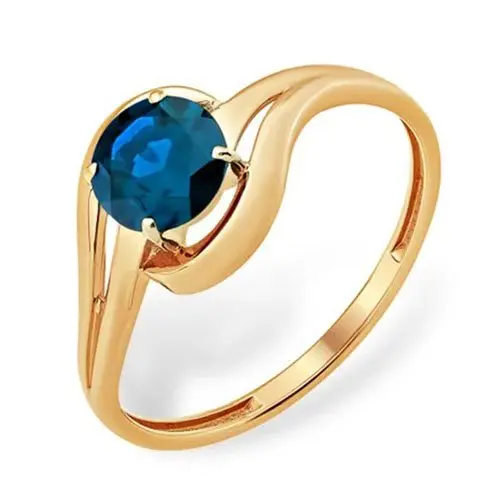 Кольцо декоративное из красного золота