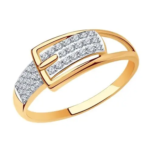 Кольцо декоративное из красного золота