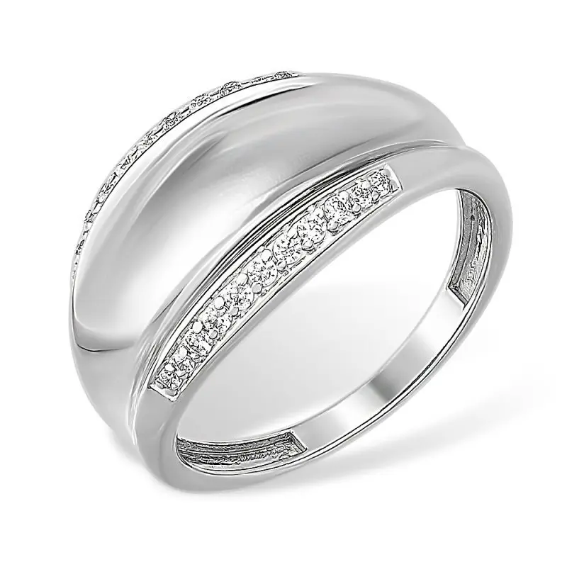 Кольцо декоративное из серебра