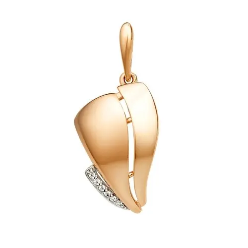 Подвеска декоративная из красного золота