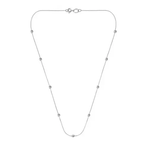 Цепь колье из белого золота