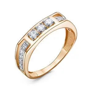 Кольцо декоративное из красного золота