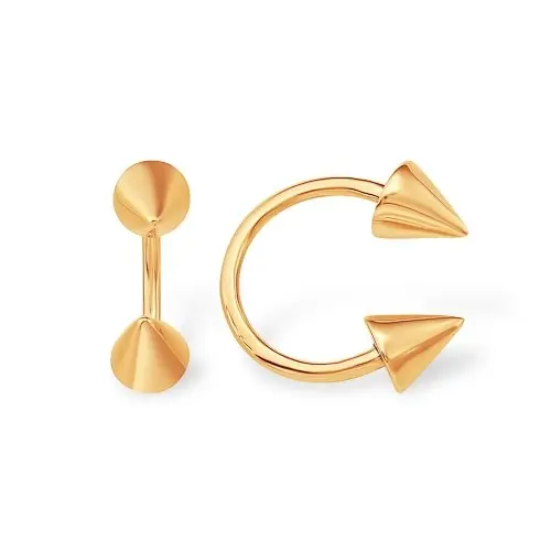 Пирсинг из красного золота