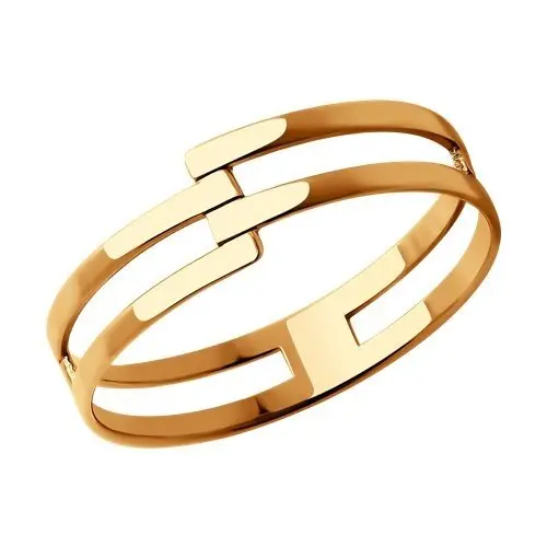 Кольцо декоративное из красного золота