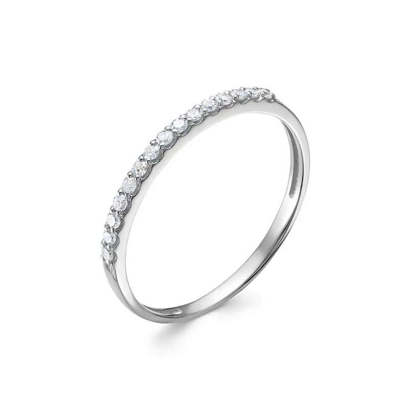 Кольцо декоративное из белого золота