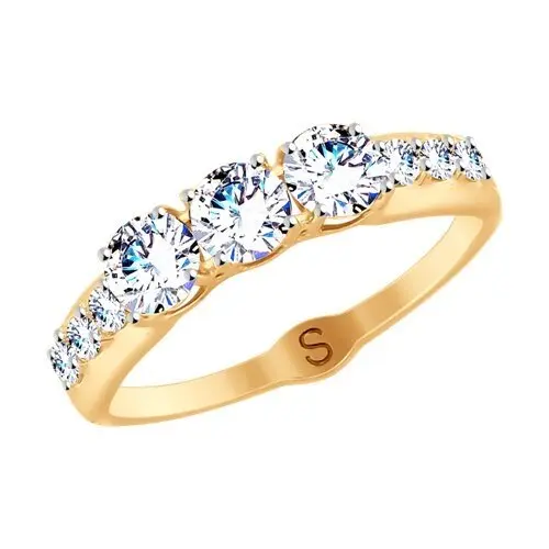 Кольцо декоративное из красного золота