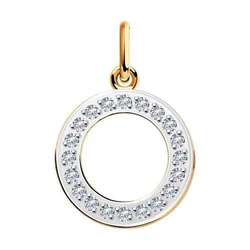 Подвеска декоративная из красного золота