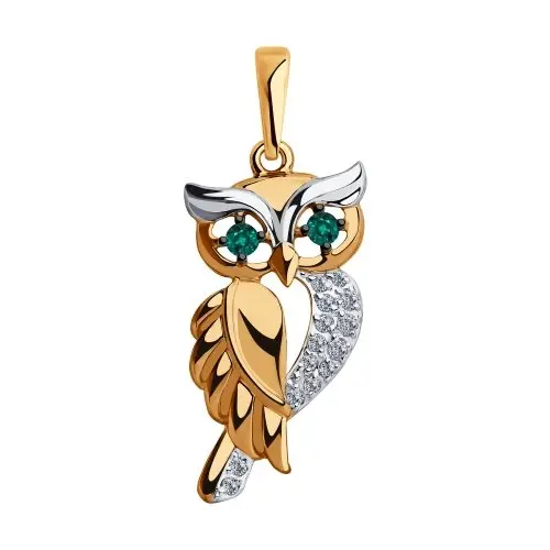 Подвеска декоративная из красного золота