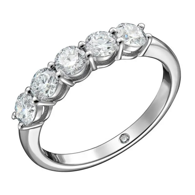 Кольцо декоративное из белого золота