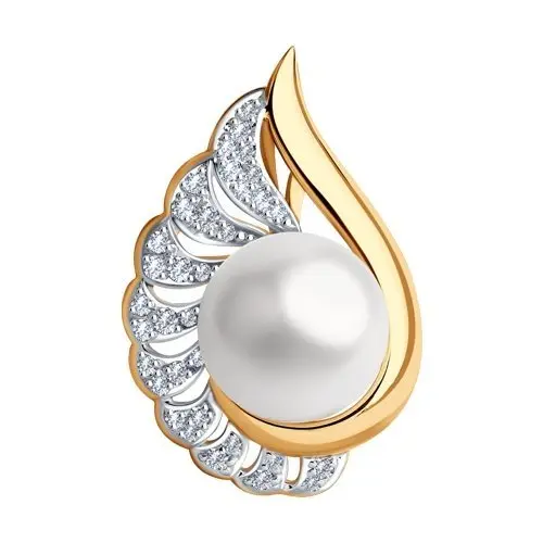 Подвеска декоративная из красного золота