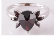 Кольцо декоративное из серебра