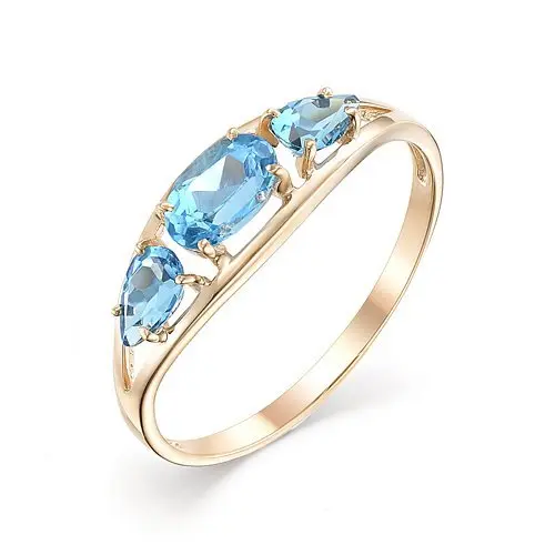 Кольцо декоративное из красного золота