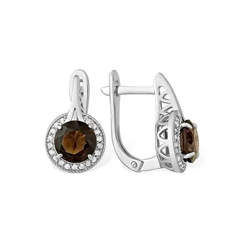 Серьги с английским замком из серебра