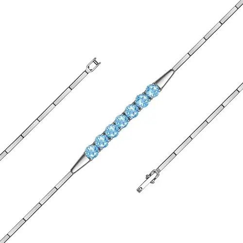 Браслет декоративный из белого золота вид 1