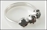 Кольцо декоративное из серебра