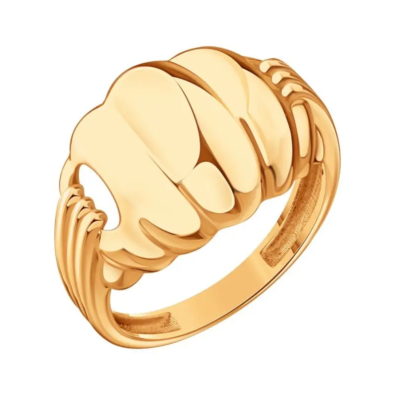 Кольцо декоративное из красного золота