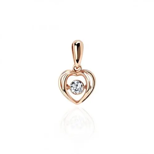 Подвеска декоративная из красного золота