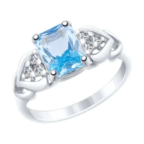 Кольцо декоративное из серебра