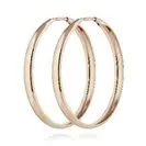 Серьги конго из красного золота