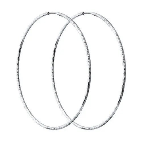 Серьги конго из серебра