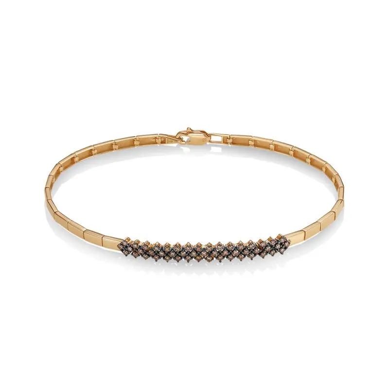 Браслет декоративный из красного золота