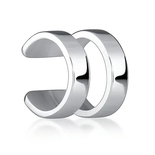 Серьги каффы из серебра