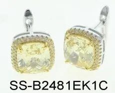 Серьги с английским замком из серебра